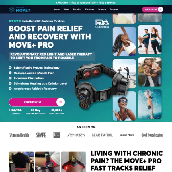 Kineon landing page by Tierra