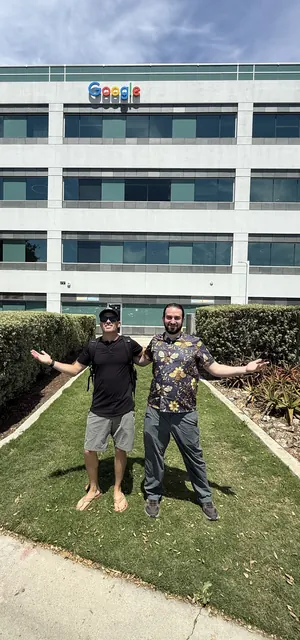 Alex and Brennan at Google